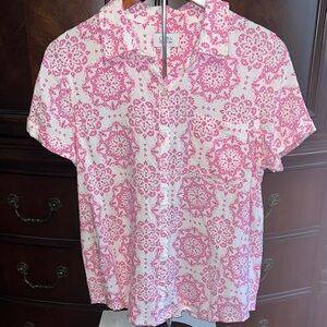 Croft & Barrow Pink Floral Shirt